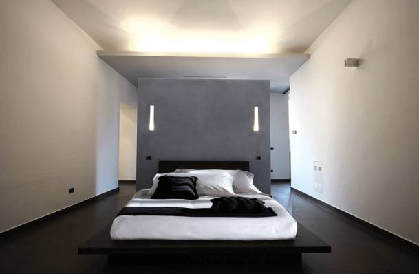 кровать в стиле минимализм
