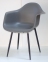 Стул, кресло Leon (Леон, Прайз, Тауэр) Metal-BK ножки металл цвет черный, сидушка пластик, вискоза, шерсть 4