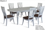 Комплект стол и стулья Маркиз-2 (цвет белый, слоновая кость, тёмный орех) МФ 3