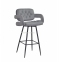 Кресло барное (полубарное), стул барный (полубарный) Gor нерегулируемый на ножках металл черный 0