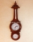 Настінний годинник, барометр, термометр, вологомір прямокутний, дерево, корічневий 14