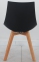 Стул пластиковый Klim с мягкой сидушкой цвет черный, белый, бежевый, серый, ножки деревянные ом 5