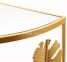Консольный стол Перо, набор 2 шт, металл золото, с зеркальной столешницей ГП60616 2