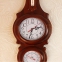 Настінний годинник, барометр, термометр, вологомір прямокутний, дерево, корічневий 11