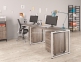Сдвоенный стильный стол на два рабочих места Q135x2 9