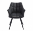 Крісло м'яке Bergamo, каркас метал чорний, тканина 8