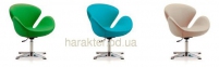 Кресло Сван, мягкое, металл, ткань, цвет желтый, зеленый, коричневый, оранжевый, голубой, серый 8