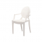 Стул Louis, стул дизайнерский Луис пластик матовый черный, белый 2