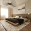 Ліжко-подіум двоспальне Carre у скандинавському та лофт стилі 1