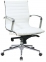 Кресло офисное Алабама M, кожзам, средняя спинка, цвет черный, белый 0