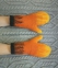 Варежки, рукавички из шерсти Лапки Лисичка хенд-мейд 1