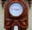 Настінний годинник, барометр, термометр, вологомір прямокутний, дерево, корічневий 0