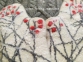 Митенки (перчатки без пальцев) из шерсти, Рябина или Сакура ваш выбор 5