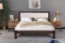 Ліжко двоспальне Заріна, м'яке узголів'я, сосна, 160*200, висота ліжка 100 см 0