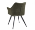 Крісло м'яке Bergamo, каркас метал чорний, тканина 0