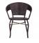 Кресло Catalina ротанг коричневый, серый амф 2