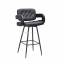 Кресло барное (полубарное), стул барный (полубарный) Gor нерегулируемый на ножках металл черный 10