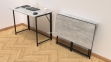 Стіл розкладний Моріс, стіл для ноутбука,обідній стіл  750x1000x600, чорний метал, ДСП 16 мм 14