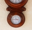 Настінний годинник, барометр, термометр, вологомір прямокутний, дерево, корічневий 6