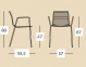 Крісло металеве вуличне Summer (2520) Antracite 2