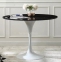 Стіл Тюльпан круглий 80 см, стол обеденный Tulip, диаметр 80 см, чорний, білий (мдс) 0