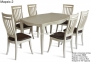 Комплект стол и стулья Маркиз-2 (цвет белый, слоновая кость, тёмный орех) МФ 5