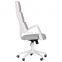 Крісло комп'ютерне Spiral каркас білий, тканина світло-сірий 2
