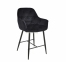Напівбарне або барне крісло м'яке Chic bar-65(75), каркас метал чорний або золото, сидіння оксамит 28