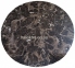 Стіл обідній Тауер Вуд W, круглий, діаметр 70 см, 80 см, колір чорний мармур, білий мармур 1