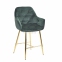 Напівбарне або барне крісло м'яке Chic bar-65(75), каркас метал чорний або золото, сидіння оксамит 30