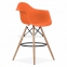 Стул барный (кресло барное) Тауэр Вуд (Eames bar) ножки деревянные (красный, голубой, зеленый, оранжевый) 8