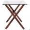 Стол обеденный Maple бук (орех), стекло прозрачное амф 0
