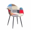 Кресло Леон ткань Пэчворк, на ножках (дерево, металл), на колесах, на блине, полубарные, барные (ом) 9