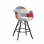 Кресло Леон ткань Пэчворк, на ножках (дерево, металл), на колесах, на блине, полубарные, барные (ом) 0