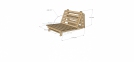 Футон Layti, ліжко-подіум, крісло-ліжко розкладне 90 см, 140 см 11