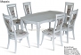 Комплект стол и стулья Маркиз (цвет белый, слоновая кость, тёмный орех) МФ 3