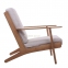 Кресло для отдыха Gloss деревянное с мягкими подушками мл 7