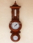 Настінний годинник, барометр, термометр, вологомір прямокутний, дерево 9