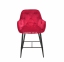 Напівбарне або барне крісло м'яке Chic bar-65(75), каркас метал чорний або золото, сидіння оксамит 17