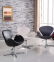 Кресло Сван, мягкое, металл, экокожа черного цвета или белого цвета 0