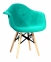 Кресло Leon (Леон) Soft XXL Шерсть (желтый, синий, зеленый, бирюза, серый) ножки деревянные 2