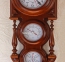 Настінний годинник, барометр, термометр, вологомір прямокутний, дерево, корічневий 16