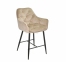 Напівбарне або барне крісло м'яке Chic bar-65(75), каркас метал чорний або золото, сидіння оксамит 43