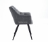 Крісло м'яке Bergamo, каркас метал чорний, тканина 6