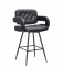 Кресло барное (полубарное), стул барный (полубарный) Gor нерегулируемый на ножках металл черный 8
