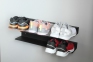 Полиця для взуття з гнутого металу Sneaker, настінна, 60х13х6 см 3