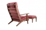 Кресло для отдыха Soul деревянное с мягкими подушками (с оттоманкой или без) мл 3