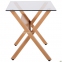 Стол обеденный Maple бук (орех), стекло прозрачное амф 5