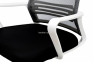 Офісний стілець Веб, сидіння чорний, спинка сітка чорний, основа чорний або білий 9