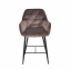 Напівбарне або барне крісло м'яке Chic bar-65(75), каркас метал чорний або золото, сидіння оксамит 39